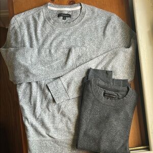 Banana Republic Light and Dark Gray Men's Sweaters